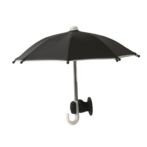 Perfeclan Handy-Regenschirm für die Abdeckung, kreativer Sonnenblenden-Saugnapfständer für die Navigation im Freien mit dem Auto oder Fahrrad, Handy, Fahrrad, Schwarz Perfeclan Handy-Regenschirm für die Abdeckung, kreativer Sonnenblenden-Saugnapfständer für die Navigation im Freien mit dem Auto oder Fahrrad, Handy, Fahrrad, Schwarz von Perfeclan