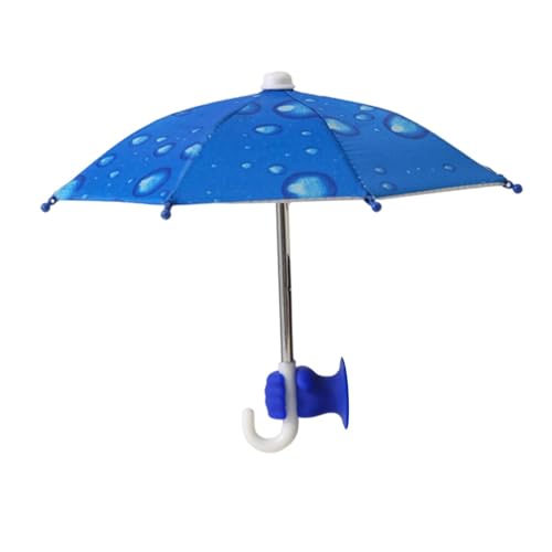 Perfeclan Handy-Regenschirm für die Abdeckung, kreativer Sonnenblenden-Saugnapfständer für die Navigation im Freien mit dem Auto oder Fahrrad, Handy, Fahrrad, Wassertropfen Blau Perfeclan Handy-Regenschirm für die Abdeckung, kreativer Sonnenblenden-Saugnapfständer für die Navigation im Freien mit dem Auto oder Fahrrad, Handy, Fahrrad, Wassertropfen Blau von Perfeclan
