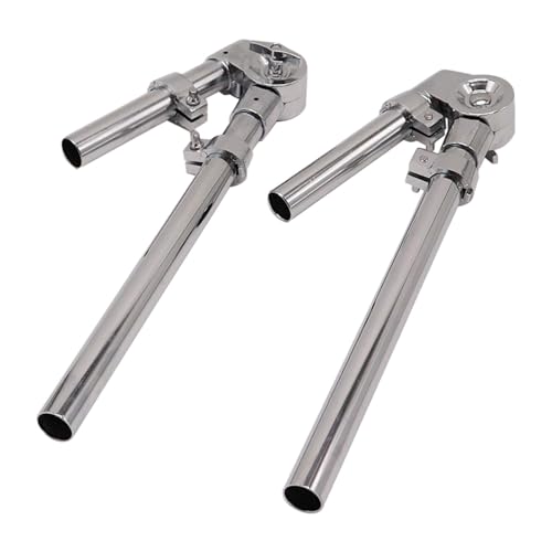 Perfeclan Tom-Halter-Ständer-Montagehalterung, Universal-Metall-Durable-Drum-Rack Tom-Montage-Arm-Halter-Arm-Ständer für Tom-Drum-Set-Zubehör, 2 STÜCK von Perfeclan