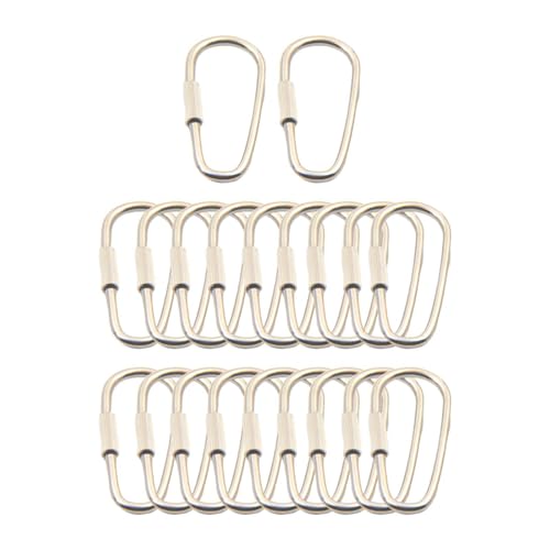 perfeclan 20x Schlüsselanhänger Schnallen Schraube Schnalle liefert hängenden Anhänger Heavy Duty vielseitig DIY Quick Link Karabiner Metall Haken Clip perfeclan 20x Schlüsselanhänger Schnallen Schraube Schnalle liefert hängenden Anhänger Heavy Duty vielseitig DIY Quick Link Karabiner Metall Haken Clip von Perfeclan