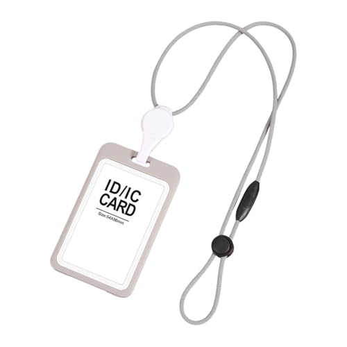 perfeclan Abzeicheninhaber, Karteninhaber, Krankenschwestern Day Geschenkausweise Beschützer Cover -Hülle für Kollegen Arzt des Büros, Grau von Perfeclan