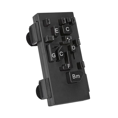 perfeclan Guitar-Akkord-Presseer für 36-41-Zoll-Akustikgitarren Accessoires Unterricht AIDS Schwarze Gitarrenhilfesakkorde Lerngerät perfeclan Guitar-Akkord-Presseer für 36-41-Zoll-Akustikgitarren Accessoires Unterricht AIDS Schwarze Gitarrenhilfesakkorde Lerngerät von Perfeclan