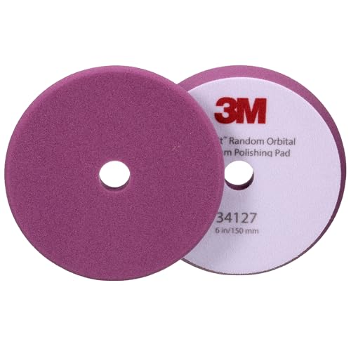 3M Perfect It Feines Schaum-Polierpad für Exzenter Poliermaschine, violett, 150 mm (6 in), 34127 von Perfect-It