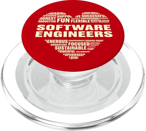 Fakten zum Liebesherz, Softwareingenieure, die Coding lieben, Life Tech PopSockets PopGrip für MagSafe Fakten zum Liebesherz, Softwareingenieure, die Coding lieben, Life Tech PopSockets PopGrip für MagSafe von Perfect Job Lover Heart Gift Design