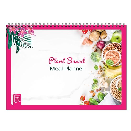 Perfect Planner Company – Wochen-Essensplaner auf Pflanzenbasis – A4-Block – Vegan – Speiseplan – Ernährungstracker – Einkaufsliste und Gefrierbereich von Perfect PLANNER company