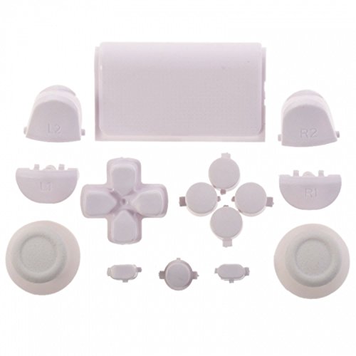 Ersatz Full-Custom Mod Kit Set für Sony PlayStation 4 PS4 Controller (weiß) von Perfect Part