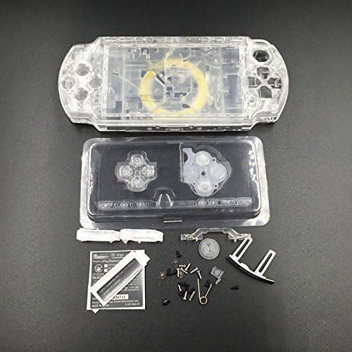 Ersatz-Gehäuse für Sony PSP 2000 Konsole, komplett mit Tastatur, transparent Ersatz-Gehäuse für Sony PSP 2000 Konsole, komplett mit Tastatur, transparent von IYVYI