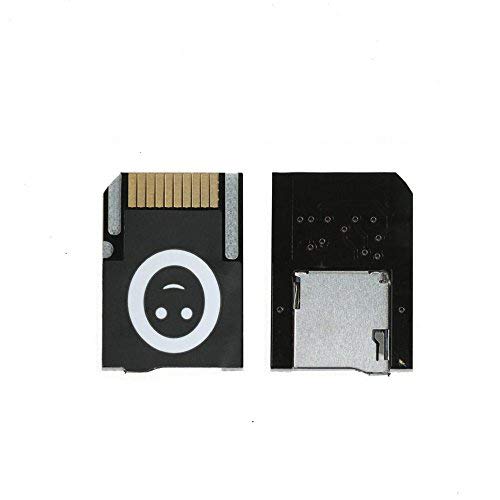 Für PSVita Spielkarte auf Micro SD TF Card Transfer Adapter Push to Eject für PSVita SD2Vita 1000 2000 Henkaku 3.60 Game Accessor – Schwarz von Perfect Part