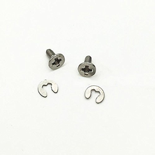 Perfect Part Schrauben, 4 Stück (je 2 Stück), M2 x 4 mm, Silber, Edelstahl, Kreuzschlitz, kompatibel mit neuen 3DS XL LL/New 3DS Reparaturteilen von Perfect Part