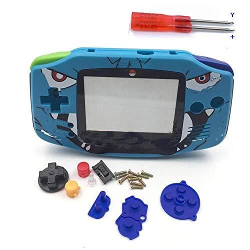 Schutzhülle für Nintendo Gameboy Advance GBA, mit Tasten, Blau von Perfect Part