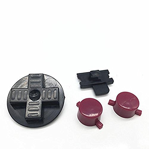 Schwarz-Rot-für Gameboy dmg-01 Keypads A B Tasten mit cradlealarm Pack Ersatzteile von Perfect Part