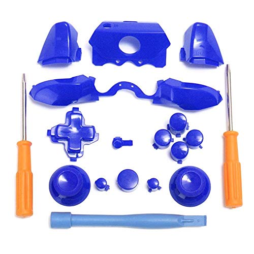 Stoßdämpfer-Tasten DPad LB RB LT RT Tasten & T6 T8 Schraubendreher & Brechstange für Xbox One Elite 3,5 mm Controller blau Stoßdämpfer-Tasten DPad LB RB LT RT Tasten & T6 T8 Schraubendreher & Brechstange für Xbox One Elite 3,5 mm Controller blau von Perfect Part