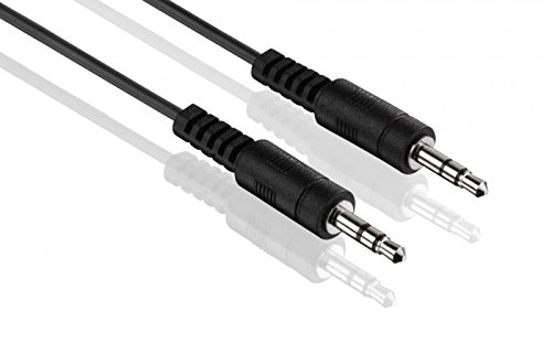 1,5m Klinkenkabel 3,5mm | AUX Kabel | Audio Stereo Klinkenkabel mit 3,5mm Klinkenstecker | Verbindungskabel für Kopfhörer Smartphones Tablet Handy PC KFZ HiFi | Schwarz von PerfectHD