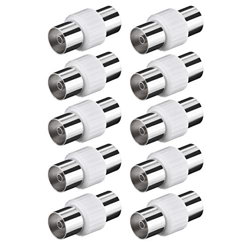 10 Stück Koax Buchse <> Buchse Verbinder TV SAT Koaxial Antennenstecker 10 Stück Koax Buchse <> Buchse Verbinder TV SAT Koaxial Antennenstecker von PerfectHD