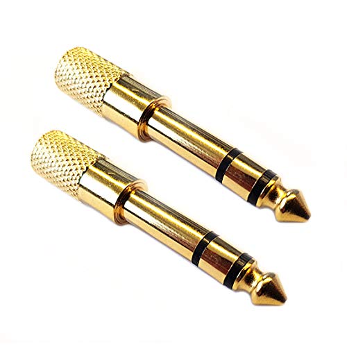 2 Stück Audio Klinken Adapter 6,35mm Stecker auf 3,5mm Buchse Stereo HiFi vergoldet 2 Stück Audio Klinken Adapter 6,35mm Stecker auf 3,5mm Buchse Stereo HiFi vergoldet von PerfectHD