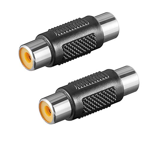 PerfectHD 2X Audio Adapter | Cinch Buchse auf Cinch Buchse | Stereo Verbinder Chinch Kupplung RCA | Schwarz | 2 Stück PerfectHD 2X Audio Adapter | Cinch Buchse auf Cinch Buchse | Stereo Verbinder Chinch Kupplung RCA | Schwarz | 2 Stück von PerfectHD