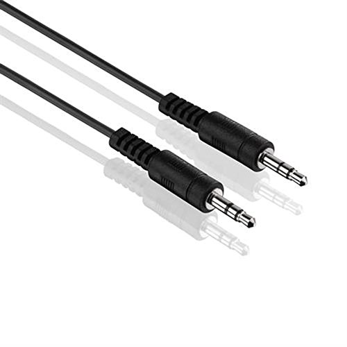 3X 2,5m Klinkenkabel 3,5mm | AUX Kabel | Audio Stereo Klinkenkabel mit 3,5mm Klinkenstecker | Verbindungskabel für Kopfhörer Smartphones Tablet Handy PC KFZ HiFi | Schwarz 3 Stück von PerfectHD