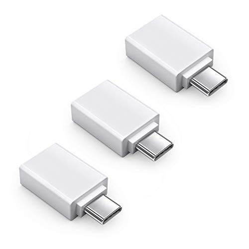 PerfectHD 3X USB-C Adapter | 5 Gbps | USB TYP C Stecker auf USB 3.0 Typ A Buchse | High Speed Adapter Konverter Verbinder | Weiß | 3 Stück von PerfectHD