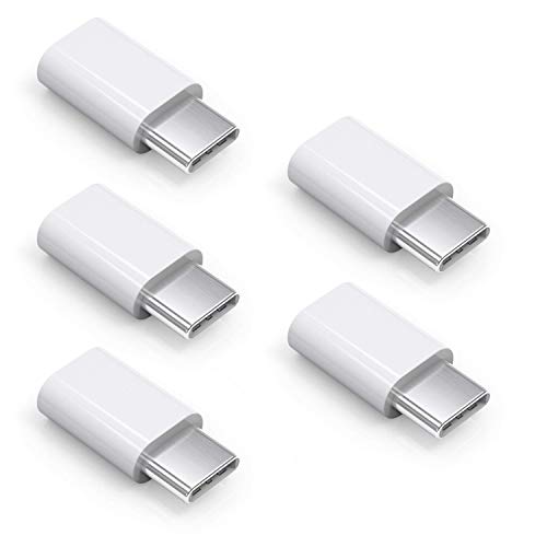 PerfectHD 5X USB-C Adapter | 5 Gbps | USB TYP C Stecker auf Micro USB 3.0 Typ D Buchse | High Speed Adapter Konverter Verbinder | 5 Stück von PerfectHD