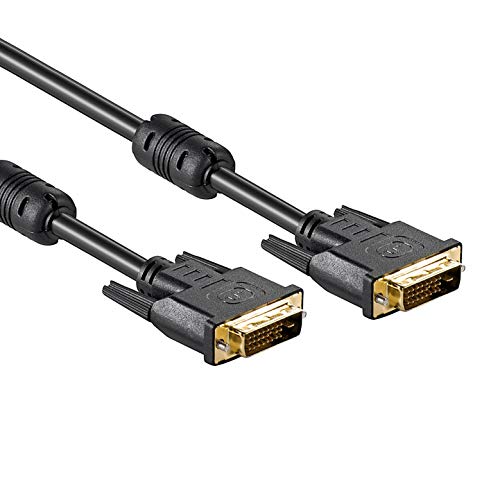 PerfectHD DVI Kabel | 1,5m | Premium Dual-Link | 24+1 | HDTV bis 2560x1600 | DVI Stecker auf DVI Stecker | 2X Ferritkern | Video PC Monitor Beamer | 1,5 Meter von PerfectHD