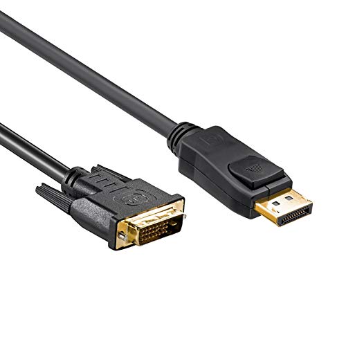 PerfectHD DisplayPort auf DVI Kabel | 4K Ultra HD 2160p | Full HD 1080p | DisplayPort-Stecker auf DVI Stecker | TV PC Laptop Monitor Beamer Grafikkarte | 1 Meter von PerfectHD
