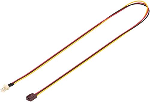 PerfectHD PC Lüfter Strom Verlängerung/Verbindungskabel | Molex Lüfter-Stecker (3-polig) zu Molex Lüfter-Buchse (3-polig) von PerfectHD