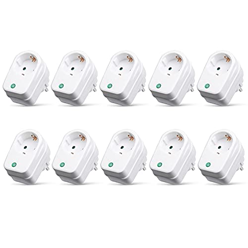 PerfectHD Steckdosenadapter mit Überspannungsschutz - Zwischenstecker - Blitzschutz - 10er-Set - weiß - 2 Varianten PerfectHD Steckdosenadapter mit Überspannungsschutz - Zwischenstecker - Blitzschutz - 10er-Set - weiß - 2 Varianten von PerfectHD