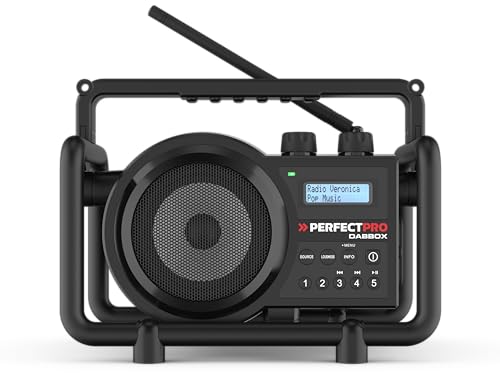 PerfectPro Baustellenradio DABBOX, DAB+ und UKW-Empfang, ingebautem Akkulader für universellen Akku, Bluetooth, Wiederaufladbar, AUX-Eingang, Stoßfest, IP54, DBX3 PerfectPro Baustellenradio DABBOX, DAB+ und UKW-Empfang, ingebautem Akkulader für universellen Akku, Bluetooth, Wiederaufladbar, AUX-Eingang, Stoßfest, IP54, DBX3 von PerfectPro
