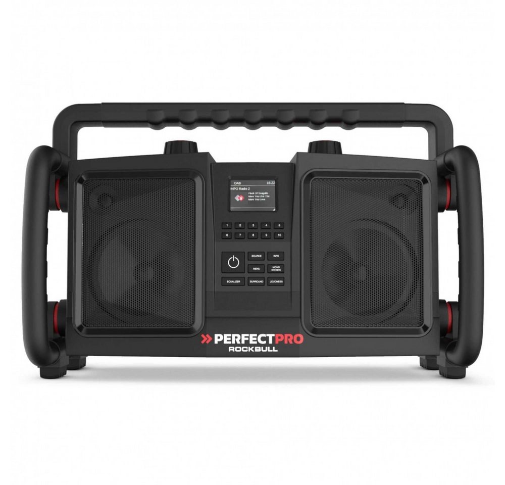 PerfectPro PERFECTPRO ROCKBULL Baustellenradio - Robust und langlebig. Baustellenradio (FM/AM Radio, Wasserdichtes Design) von PerfectPro