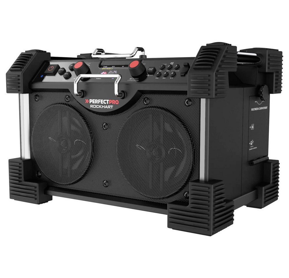 PerfectPro PerfectPro RockHart Baustellenradio DAB+, UKW AUX, Bluetooth®, NFC, US Radio von PerfectPro