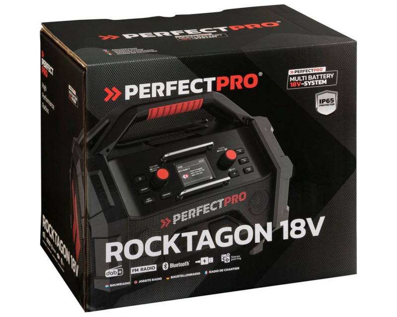PerfectPro ROCKTAGON 18V Baustellenradio von PerfectPro