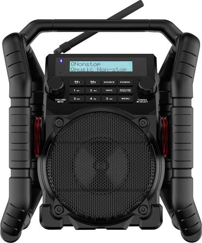 PerfectPro UBOX500R Baustellenradio DAB+, UKW Bluetooth®, AUX, USB Akku-Ladefunktion, stoßfest Sch von PerfectPro