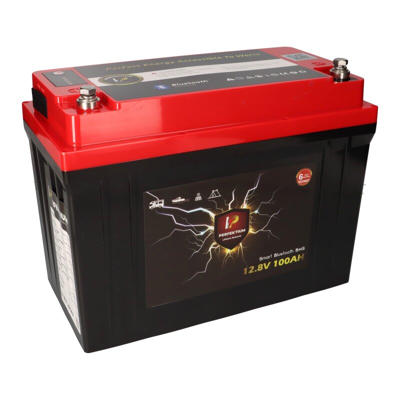 Perfektium LiFePO4 Batterie 12.8V 100Ah mit BMS Heizfolie & Bluetooth mit 0% MwSt nach §12 Abs. 3 UstG von Perfektium