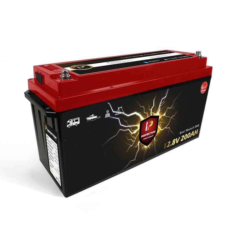 Perfektium LiFePO4 Batterie 12.8V 200Ah mit BMS Heizfolie & Bluetooth mit 0% MwSt nach §12 Abs. 3 UstG von Perfektium