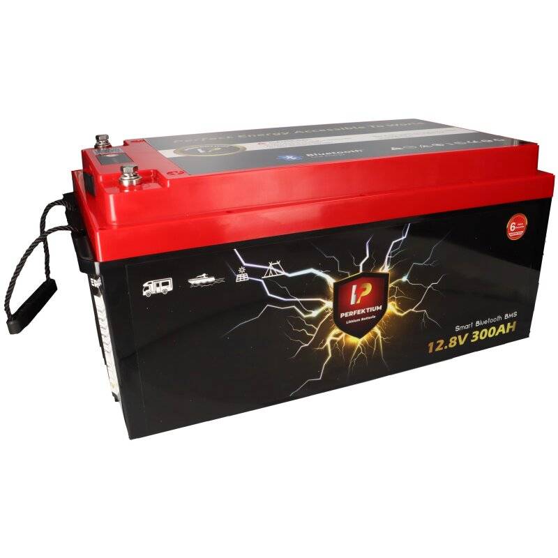 Perfektium LiFePO4 Batterie 12.8V 300Ah mit BMS Heizfolie & Bluetooth mit 0% MwSt nach §12 Abs. 3 UstG von Perfektium
