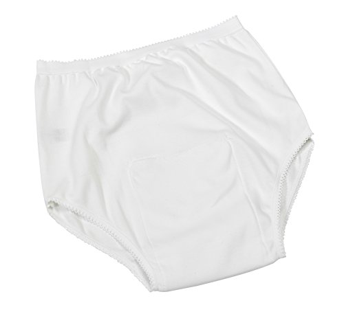 Performance Health P&S Healthcare White Ladies Pouch Incontinence Brief, X-Small, 100 Percent Cotton Briefs, Incontinence Pants Undergarments for Elderly, Handicapped and Disabled Individuals von Performance Healthcare