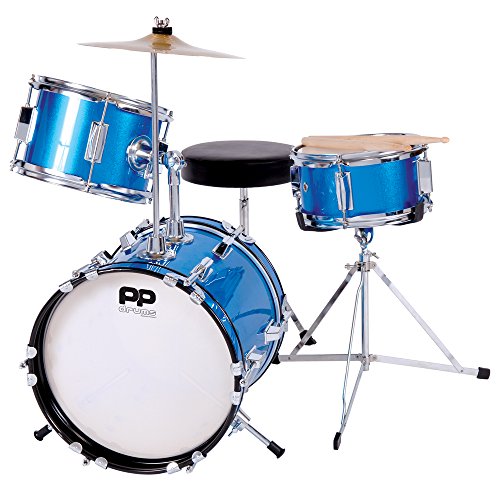 Performance Percussion PP101BL PP Drums Kinder Schlagzeug-Set (3 Stücke) blau-metallic von Performance Percussion