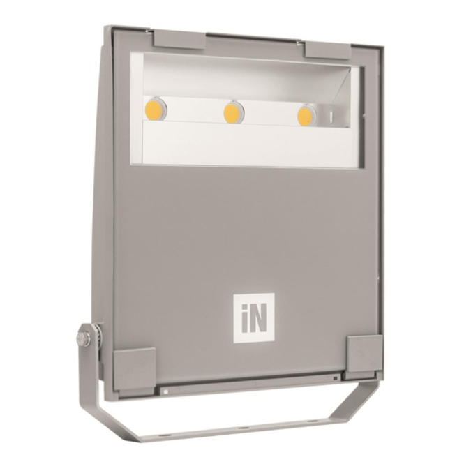PIL LED-Fluter Guell 2.5A/W 154W 3115156 20000lm 4000K 130000h asym. IP66 sil. von Performance in Lighting GmbH