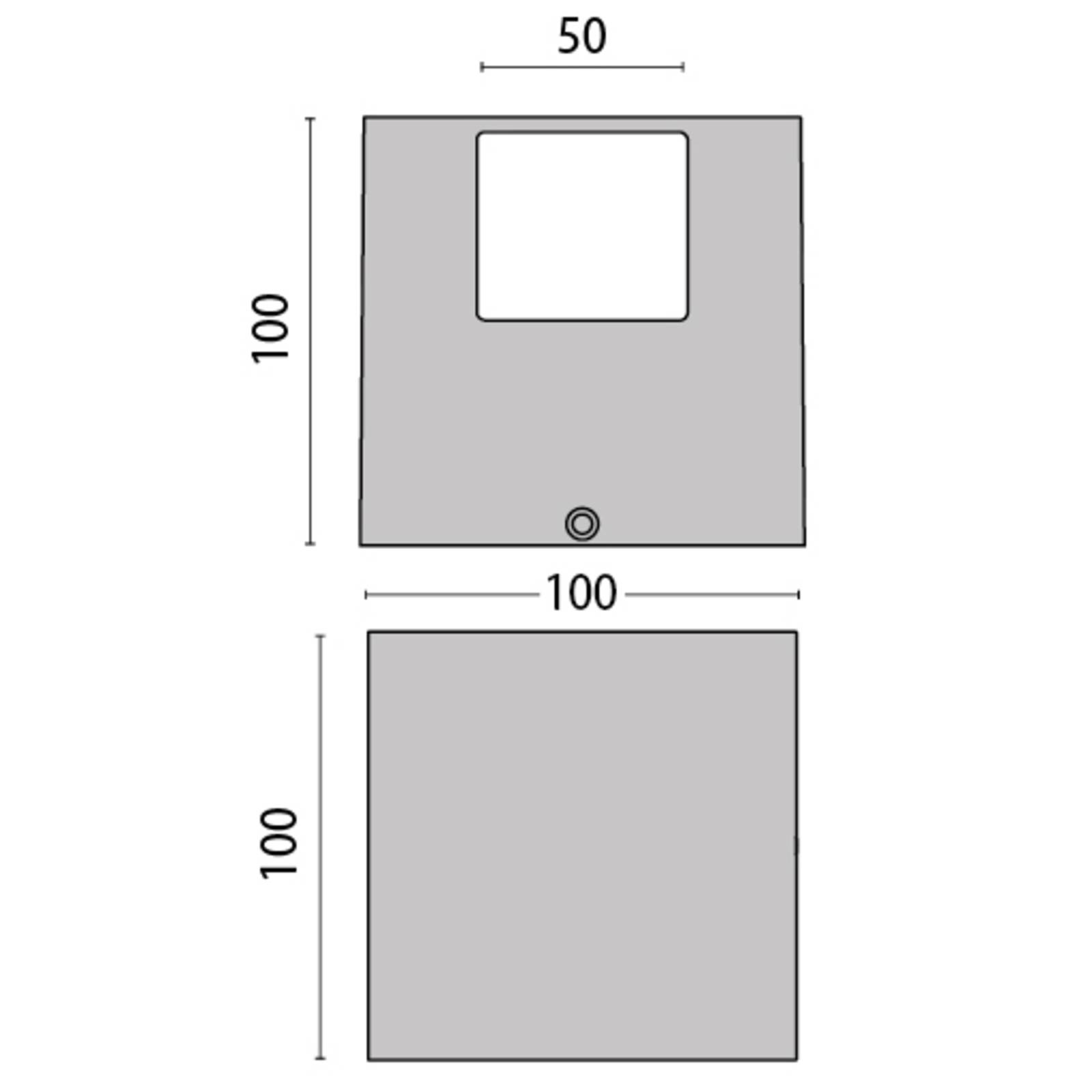 LED-Wandleuchte 303349 in Grau, 4WB 4.000K von Performance in Lighting