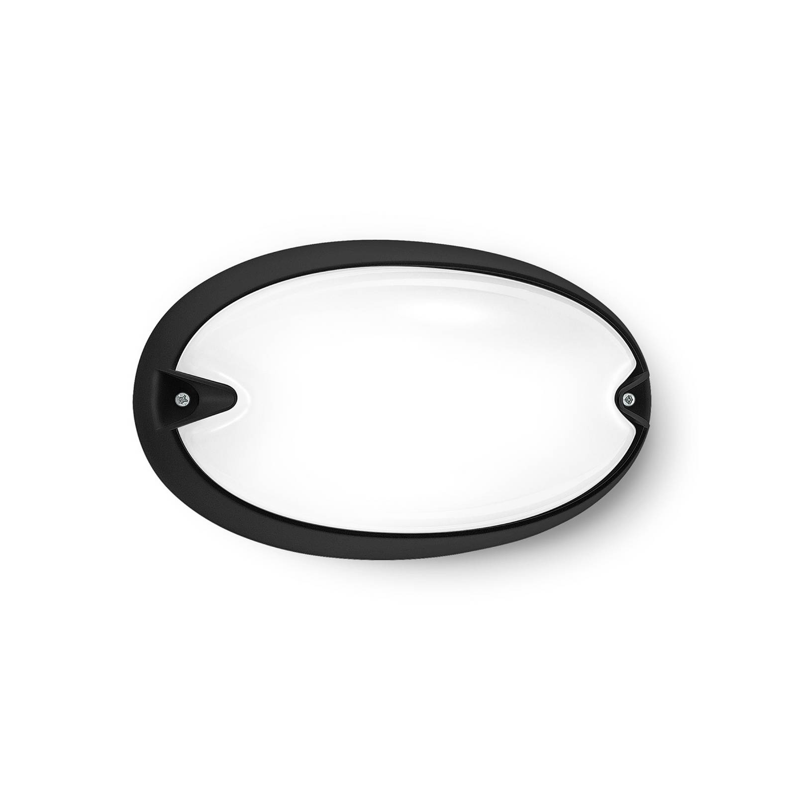 Ovale Außenwandleuchte Chip schwarz Ovale Außenwandleuchte Chip schwarz von Performance in Lighting