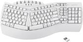 Perixx 11615 Tastatur RF Wireless + Bluetooth QWERTY Französisch - Deutsch - Spanisch - UK Englisch - US Englisch Weiß (PERIBOARD-612W DE) (geöffnet) von Perixx