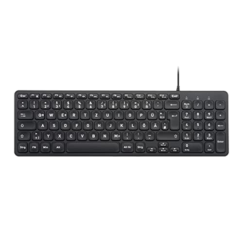 Perixx PERIBOARD-333B Verkabelte USB-Tastatur mit weißer Hintergrundbeleuchtung - Scherentasten vom Typ X - kompakte Größe - Großdruckbuchstaben - DE Layout Perixx PERIBOARD-333B Verkabelte USB-Tastatur mit weißer Hintergrundbeleuchtung - Scherentasten vom Typ X - kompakte Größe - Großdruckbuchstaben - DE Layout von Perixx