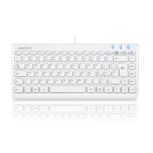 Perixx PERIBOARD-407 Mini-Tastatur mit Kabel, ultradünn und tragbar, weiß, italienisches Layout Perixx PERIBOARD-407 Mini-Tastatur mit Kabel, ultradünn und tragbar, weiß, italienisches Layout von Perixx