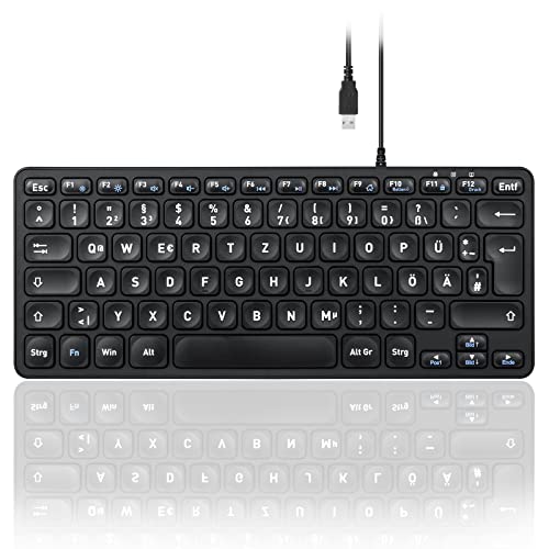 Perixx PERIBOARD-432 Kabelgebundene USB-Tastatur, schlankes Design mit großen Schrifttasten, DE Layout Perixx PERIBOARD-432 Kabelgebundene USB-Tastatur, schlankes Design mit großen Schrifttasten, DE Layout von Perixx