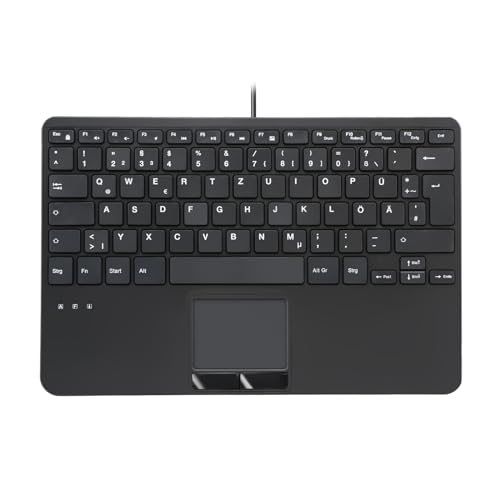 Perixx PERIBOARD-525 DE, Kabelgebundene Mini USB Tastatur mit Touchpad - X Type Scherentasten - 28,4 x 18,2 x 2,8 cm - 2 x integrierter USB-Hubs - DE Deutsches Layout Perixx PERIBOARD-525 DE, Kabelgebundene Mini USB Tastatur mit Touchpad - X Type Scherentasten - 28,4 x 18,2 x 2,8 cm - 2 x integrierter USB-Hubs - DE Deutsches Layout von Perixx