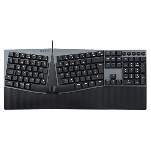 Perixx PERIBOARD-535BR Kabelgebundene ergonomische mechanische Tastatur – Flache Tasten mit braunen Schaltern – Programmierbare Funktionen – Kompatibel mit Windows und Mac OS X – Deutsche QWERTZ Perixx PERIBOARD-535BR Kabelgebundene ergonomische mechanische Tastatur – Flache Tasten mit braunen Schaltern – Programmierbare Funktionen – Kompatibel mit Windows und Mac OS X – Deutsche QWERTZ von Perixx
