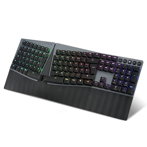 Perixx PERIBOARD-835RD Kabellose Ergonomische Mechanische Tastatur - RGB-Beleuchtung - Flache Rote Linearschalter - Multi-Verbindungen - Kompatibel mit Windows & Mac OS - QWERTZ Layout Perixx PERIBOARD-835RD Kabellose Ergonomische Mechanische Tastatur - RGB-Beleuchtung - Flache Rote Linearschalter - Multi-Verbindungen - Kompatibel mit Windows & Mac OS - QWERTZ Layout von Perixx