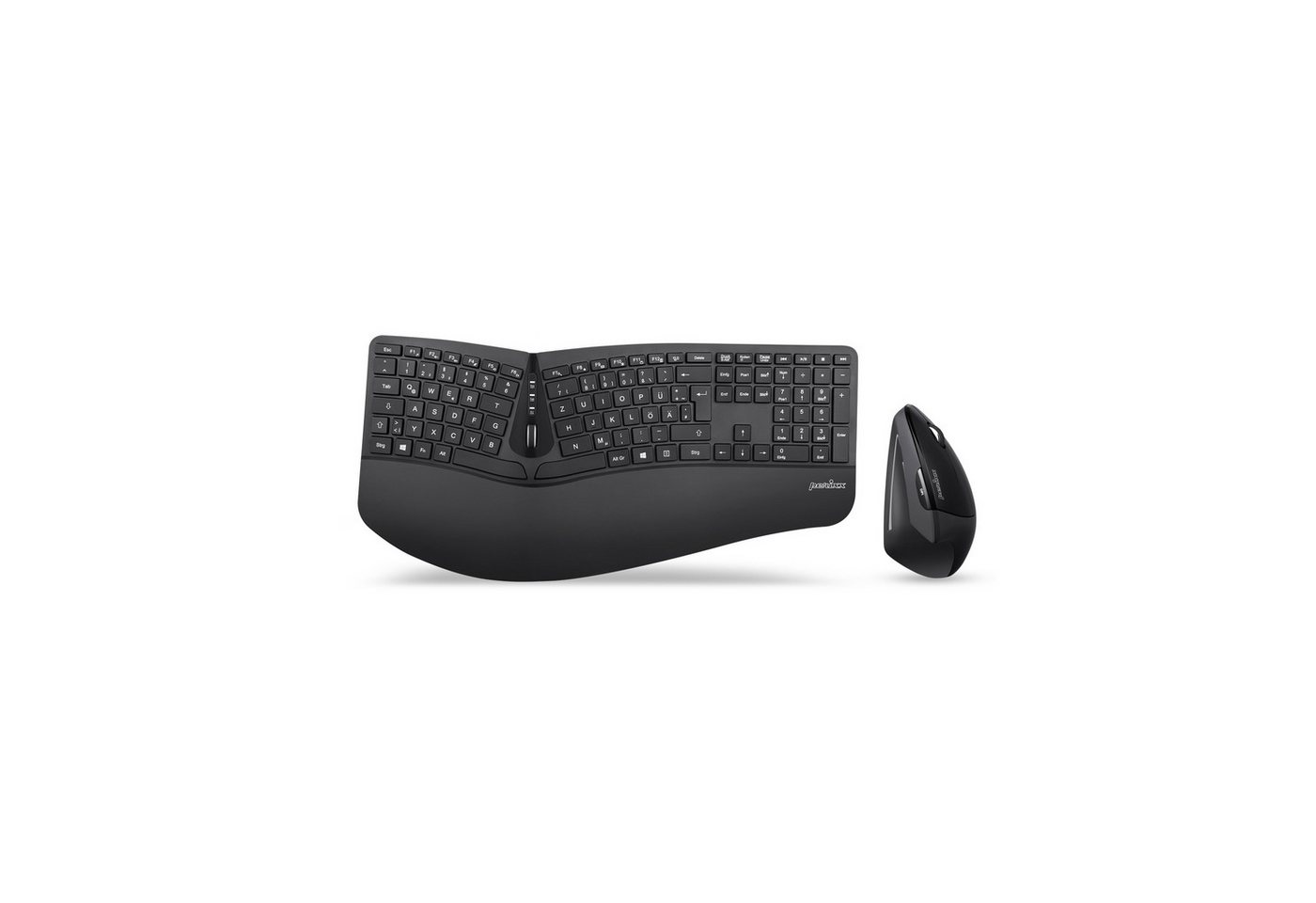 Perixx PERIDUO-605 DE, Tastatur- und Maus-Set, kabellos, ergonomisch, schwarz ergonomische Tastatur Perixx PERIDUO-605 DE, Tastatur- und Maus-Set, kabellos, ergonomisch, schwarz ergonomische Tastatur von Perixx