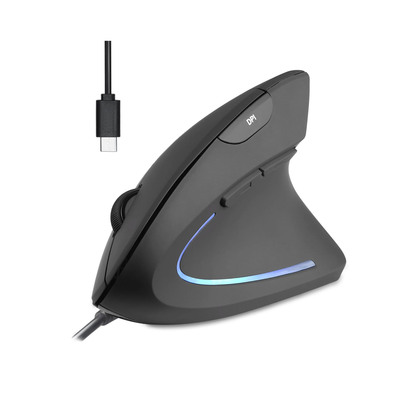 Perixx PERIMICE-513 C Vertikale Ergonomie-Maus, USB-C, schwarz, Rechtshänder Perixx PERIMICE-513 C Vertikale Ergonomie-Maus, USB-C, schwarz, Rechtshänder von Perixx