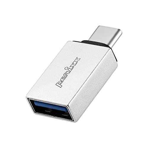 Perixx PERIPRO-404 USB C auf USB A Adapter für Smartphones, Tablets, Desktop PCs, Schwarz von Perixx